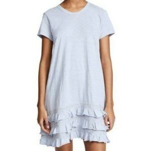WILT Lavender Short Sleeved Ruffled Layer Hem Dress